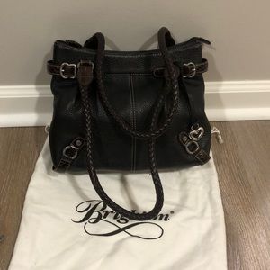 Brighton leather black and brown handbag vintage
